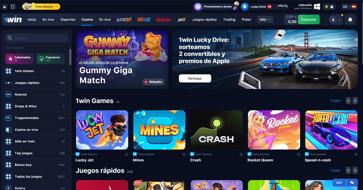 1win Casino Colombia